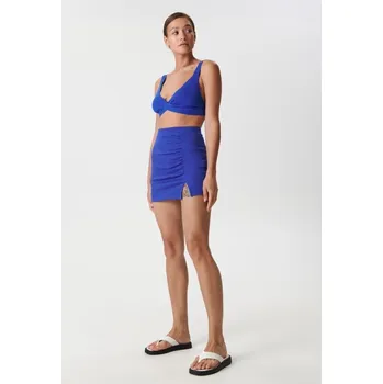 Dámská sukně Sinsay - Řasená mini sukně - modrá - 7021J-54X - 7021J-54X-XXS