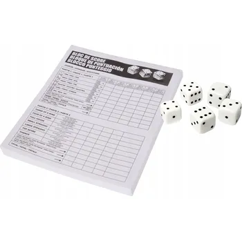 Blok Bodovací blok - tabulka pro zapisování výsledků, hra v kostky, Industry, 100 listů