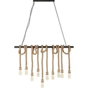 Unikátní závěsná lampa Marinero hnědá