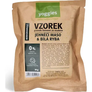 Krmivo pro psa Yoggies MINI jehněčí a bílá ryba; 90 g