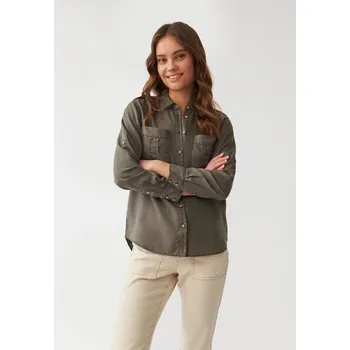 Dámská košile Tatuum DÁMSKÁ PLÁTĚNÁ KOŠILE S NÁRAMENÍKY - KORSANA