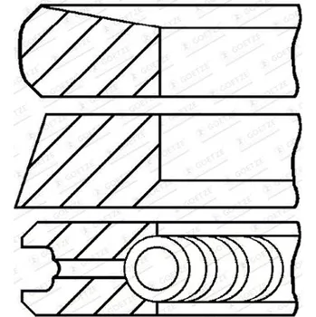 Píst motoru Sada pistnich krouzku, 08-422007-00