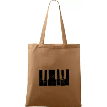 Nákupní taška Klávesy vintage - Taška bavlněná - 42 x 38 cm ( Cappuccino )