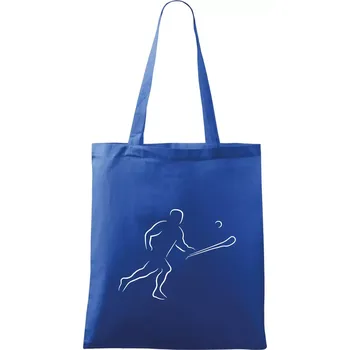 Nákupní taška Hurling hráč - Taška bavlněná - 42 x 38 cm ( Královská modrá )
