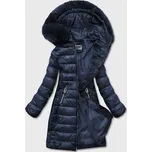 Tmavě modrá lehká dámská bunda pro přechodné období (b8058-3) odstíny modré S (36)