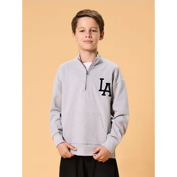 Dětská móda Sinsay - Mikina se stojáčkem - šedá - 020GA-85M - 020GA-85M-170