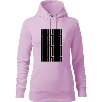 Dámská mikina Jesus nápis - Mikina dámská Cape s kapucí - XS ( Orchid )