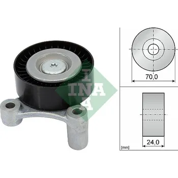 Vratná/vodicí kladka, klínový žebrový řemen, 532 1002 10