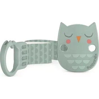 klip na dudlíky SUAVINEX | PREMIUM KLIP na dudlík se stuhou BONHOMIA - zelený