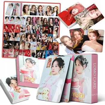 Obraz 55 SZT NOWY IDOL ALBUM PLAKATÓW ZDJĘĆ KART ZESTAW LOMO I-DLE SONG YUQI