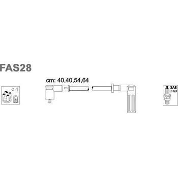 Zapalovací kabel Sada kabelů pro zapalování, FAS28