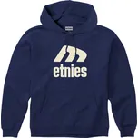 mikina ETNIES Icon E Hoodie NAVY/TAN velikost oblečení M