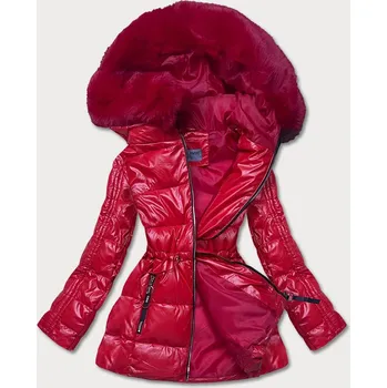 Červená metalická dámská bunda (b8029-4) odstíny červené XL (42)