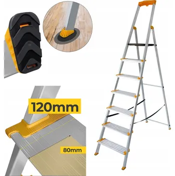 Žebřík Žebřík Drabest z hliníku 7 až 150 kg