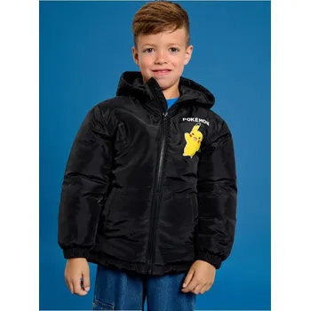 Chlapecká bunda Sinsay - Bunda s kapucí Pokemon - černá - WJ396-99X - WJ396-99X-110