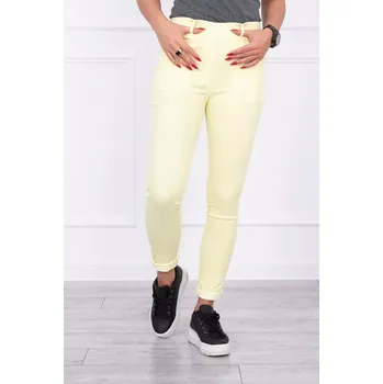 Dámské kalhoty Kalhoty v barvě denim yellow XL