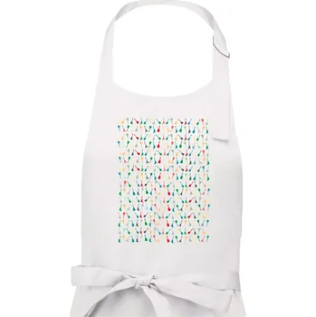 Kuchyňská zástěra Kytary celé triko - Pánská zástěra na vaření - Univerzální velikost ( Bílá )