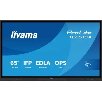 Monitor 65" iiyama TE6513A-B1AG:IPS,4K,40P,EDLA