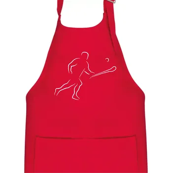 Kuchyňská zástěra Hurling hráč - Dětská zástěra na vaření - Univerzální velikost ( Červená )