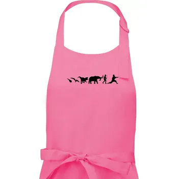 Kuchyňská zástěra Bojové umění od pravěku - Dámská zástěra na vaření - Univerzální velikost ( Růžová )