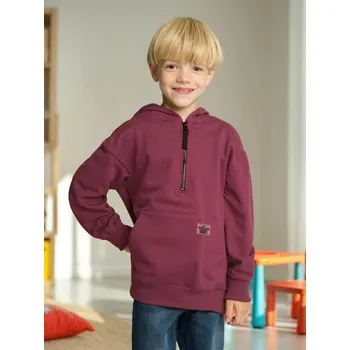 Dětská móda Sinsay - Mikina s&nbsp;kapucí - kaštanová - 289DN-83X - 289DN-83X-104