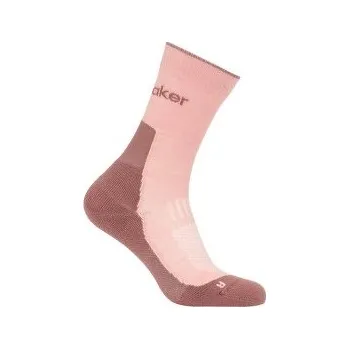 Dámské ponožky Icebreaker Merino Hike+ Light Crew Women BLUSH/SUMMIT růžová L