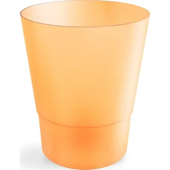 Květináč Plastový obal na orchideje, mléčná oranžová, 125 mm