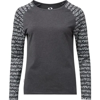 Dámské tričko LOAP AMALI M Tmavě šedá, Bílá