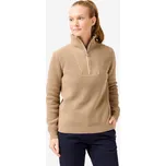 INESIS Dámský golfový svetr se zipem u krku MW500 XS BÉŽOVÁ