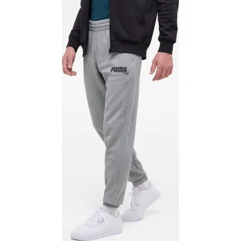 PUMA Pánské fitness tepláky Puma L ŠEDÁ