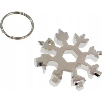 PŘÍVĚSEK NA KLÍČE MULTITOOL STŘÍBRNÁ