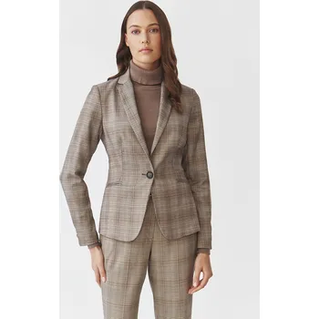 Dámské sako Tatuum DÁMSKÉ PLÁTĚNÉ SAKO S JEMNÝM KOSTKOVANÝM VZOREM — EWIA 1