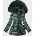 Zelená metalická dámská bunda (b8029-10) odstíny zelené M (38)