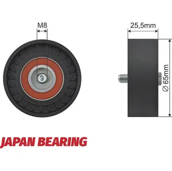 Vratná/vodicí kladka, klínový žebrový řemen, RRK-AR-000
