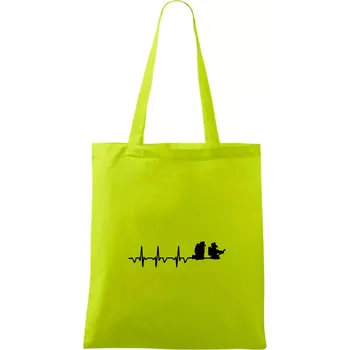 EKG hasiči - Taška bavlněná - 42 x 38 cm ( Limetková )