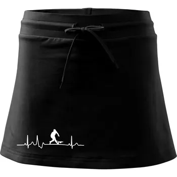 Dámská sukně Ekg hurling - Sportovní sukně - two in one - XL ( Černá )