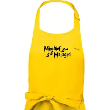 Kuchyňská zástěra Harry - Mischief Managed - Pánská zástěra na vaření - Univerzální velikost ( Žlutá )