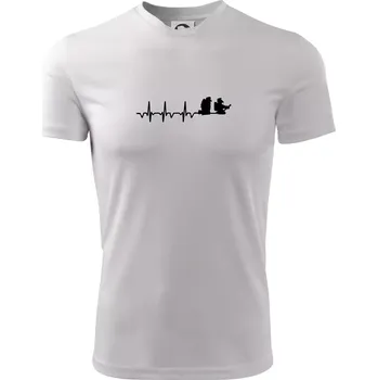 Pánské tričko EKG hasiči - Pánské triko Fantasy sportovní (dresovina) - S ( Bílá )
