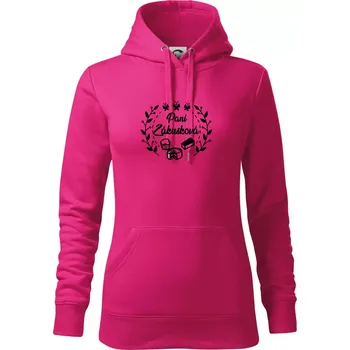 Dámská mikina Paní Zákusková Věneček - Mikina dámská Cape s kapucí - 2XL ( Purpurová )