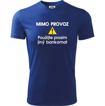 Pánské oblečení Mimo provoz - použijte jiný bankomat - Pánské triko Fantasy sportovní (dresovina) - 2XL ( Královská modrá )