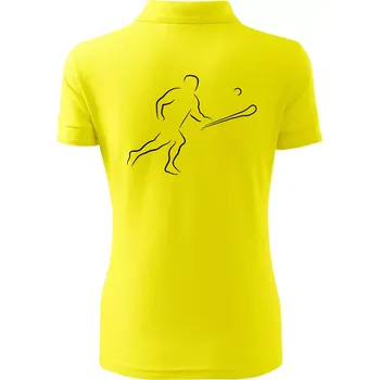 Hurling hráč - Polokošile dámská Pique Polo - S ( Citrónová )