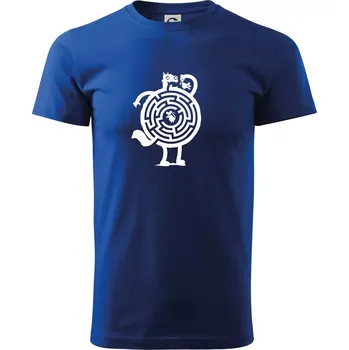 Pánské tričko Kočka a myš bludiště - Triko extra velké (5-8XL) - 6XL ( Královská modrá )
