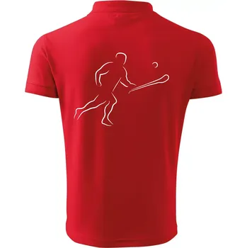 Pánská košile Hurling hráč - Polokošile pánská Pique Polo 203 - 5XL ( Červená )