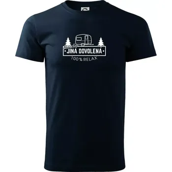 Trochu jiná dovolená karavan - Triko extra velké (5-8XL) - 7XL ( Námořní modrá (velmi tmavá - téměř černá) )