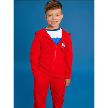 Chlapecké oblečení Sinsay - Mikina s potiskem na zádech Spider-Man - červená - 086FC-33X - 086FC-33X-98