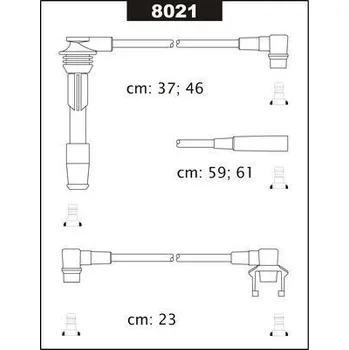 Zapalovací kabel Sada kabelů pro zapalování, 8021