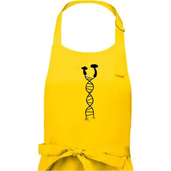 Kuchyňská zástěra DNA houby - Pánská zástěra na vaření - Univerzální velikost ( Žlutá )