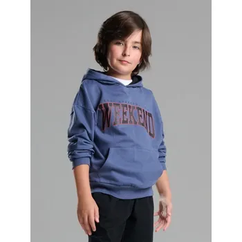 Chlapecká mikina Sinsay - Mikina s nápisem - indigo - 272DN-57X - 272DN-57X-170