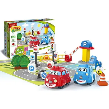 ostatní stavebnice Unico Plus Auta ve městě kompatibilní 32 dílů