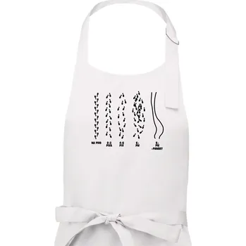 Kuchyňská zástěra Cesta na pivo a domů - Pánská zástěra na vaření - Univerzální velikost ( Bílá )